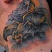 Tattoos - Vampire Bat neck tattoo - 46570